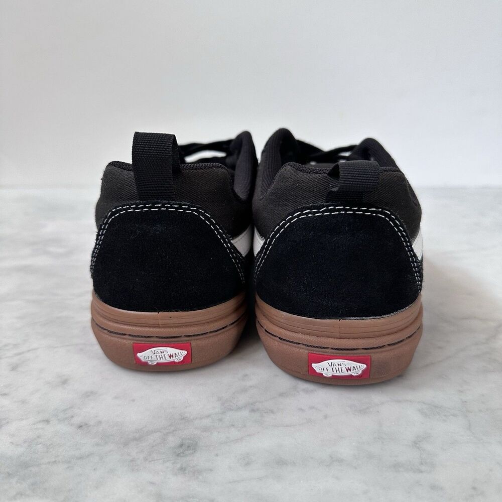 Vans Kyle Walker Pro Black Gum Men's 8.5 Suede Shoes Sneakers White Side Stipes - Picture 6 of 13